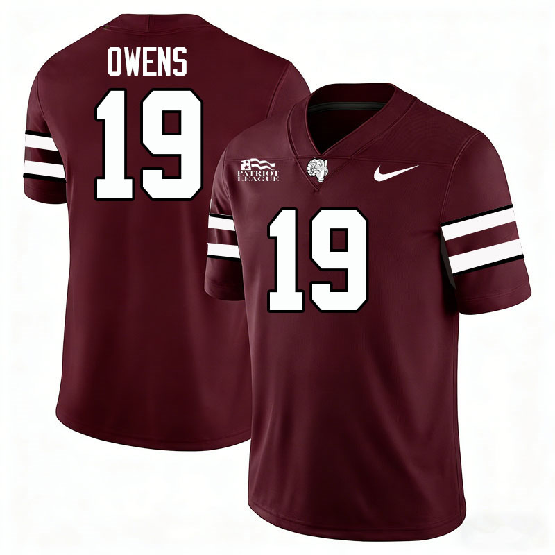 Fordham Rams #19 Boogie Owens College Football Jerseys,Uniforms-Maroon